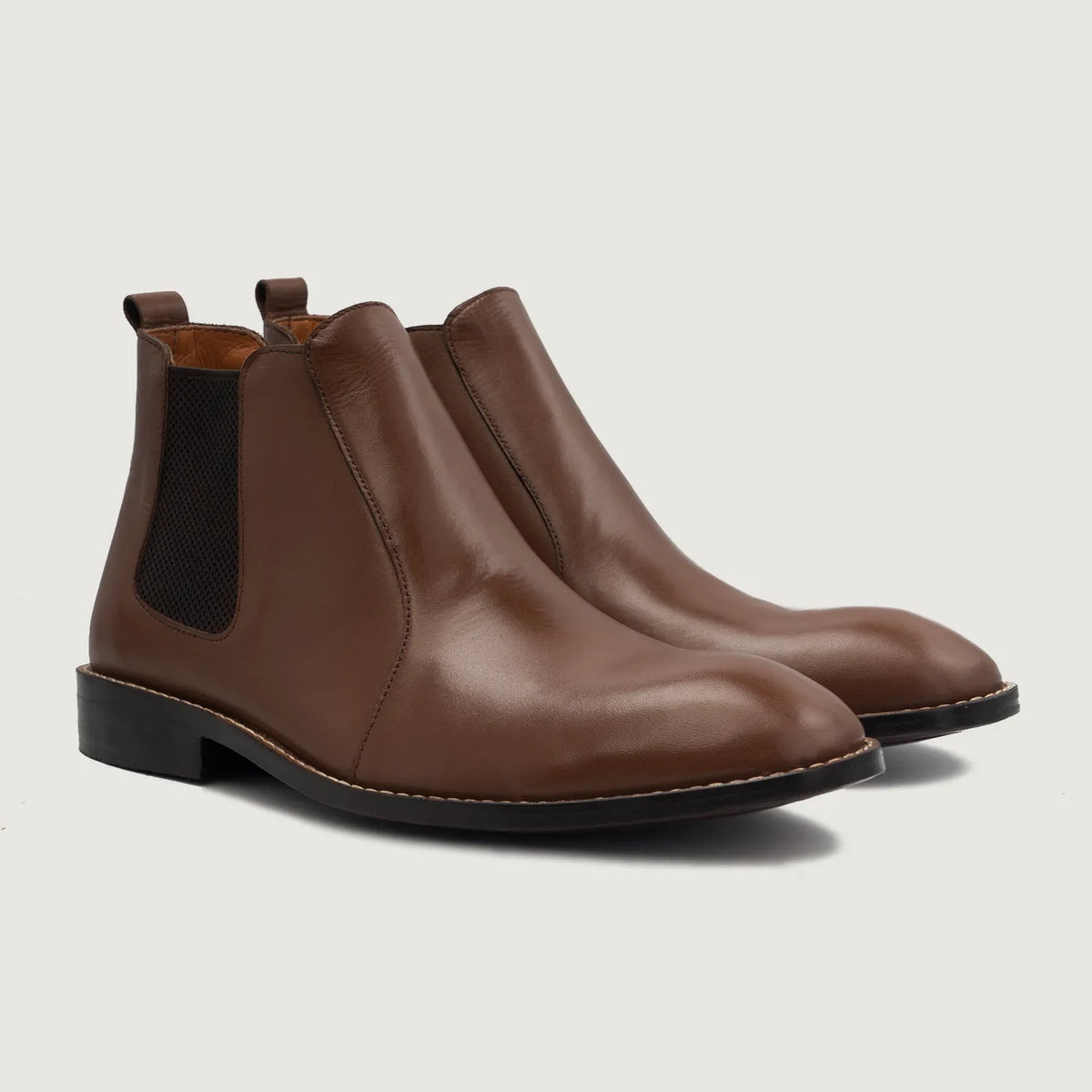 Clarkson Chelsea Коричневий Шкіряні черевики для Чоловіків For Men in Brown Full-Grain Leather - Вигляд збоку | Купити в офіційному онлайн-магазині