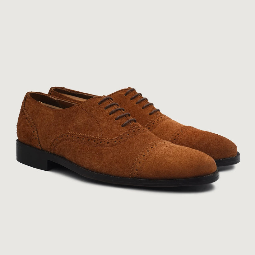 Greyson Brogues Oxford Коричневий Suede Шкіряне взуття для Чоловіків