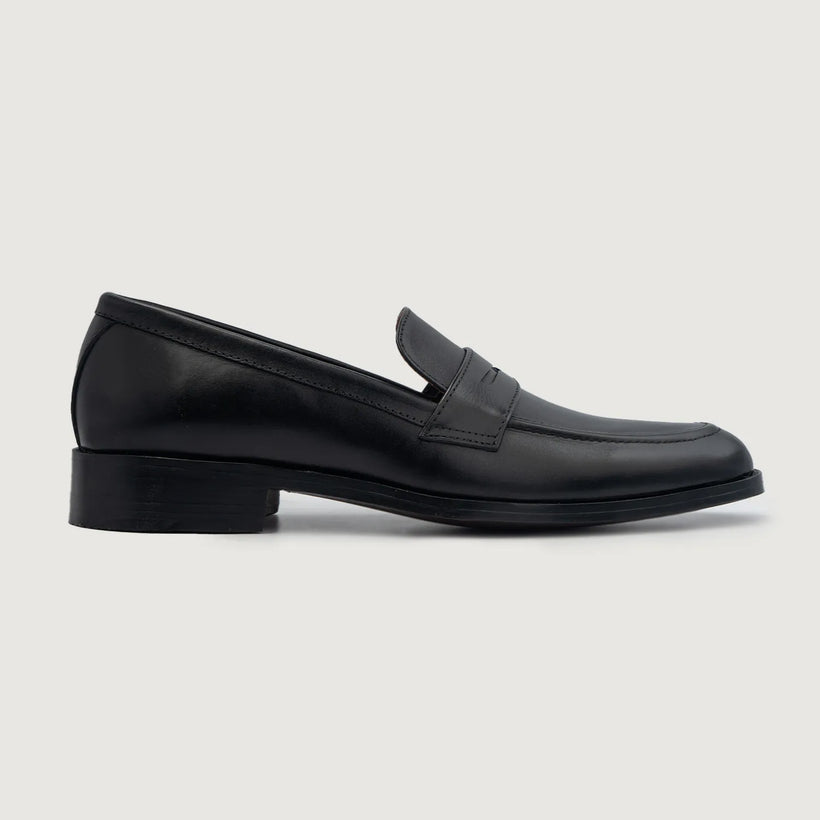 Baxton Чорна Leather Loafers чоловіча