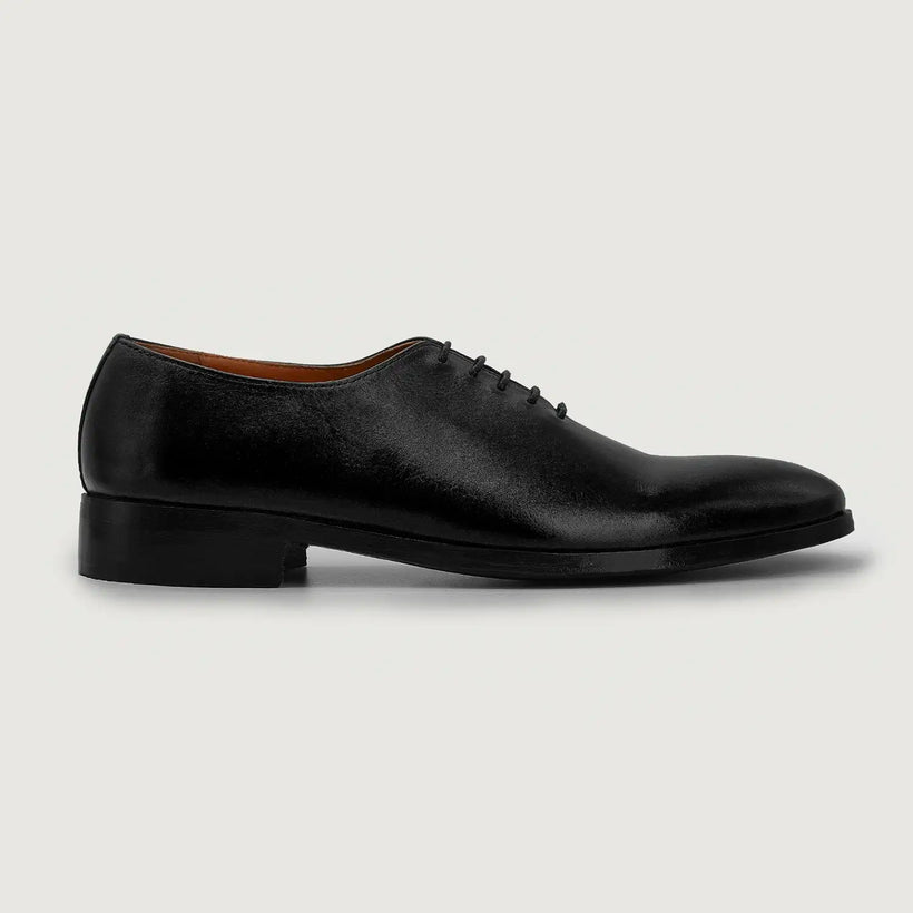 Director Wholecut Чорна Leather Shoes чоловіча