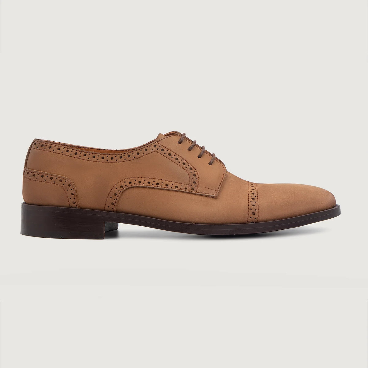 Brown Full-Grain leather Shoes - Рантова конструкція Goodyear Welt та носок взуття