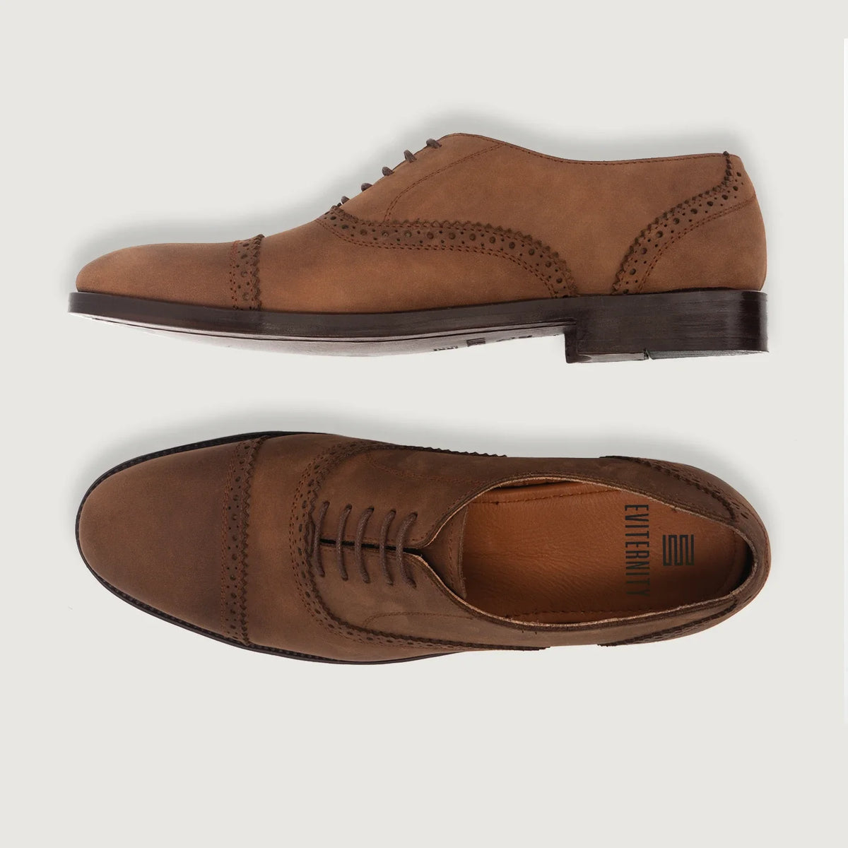Greyson Brogues Oxford Oil Pull-up Коричневий Шкіряне взуття для Чоловіків - Посилений задник та точна подвійна строчка