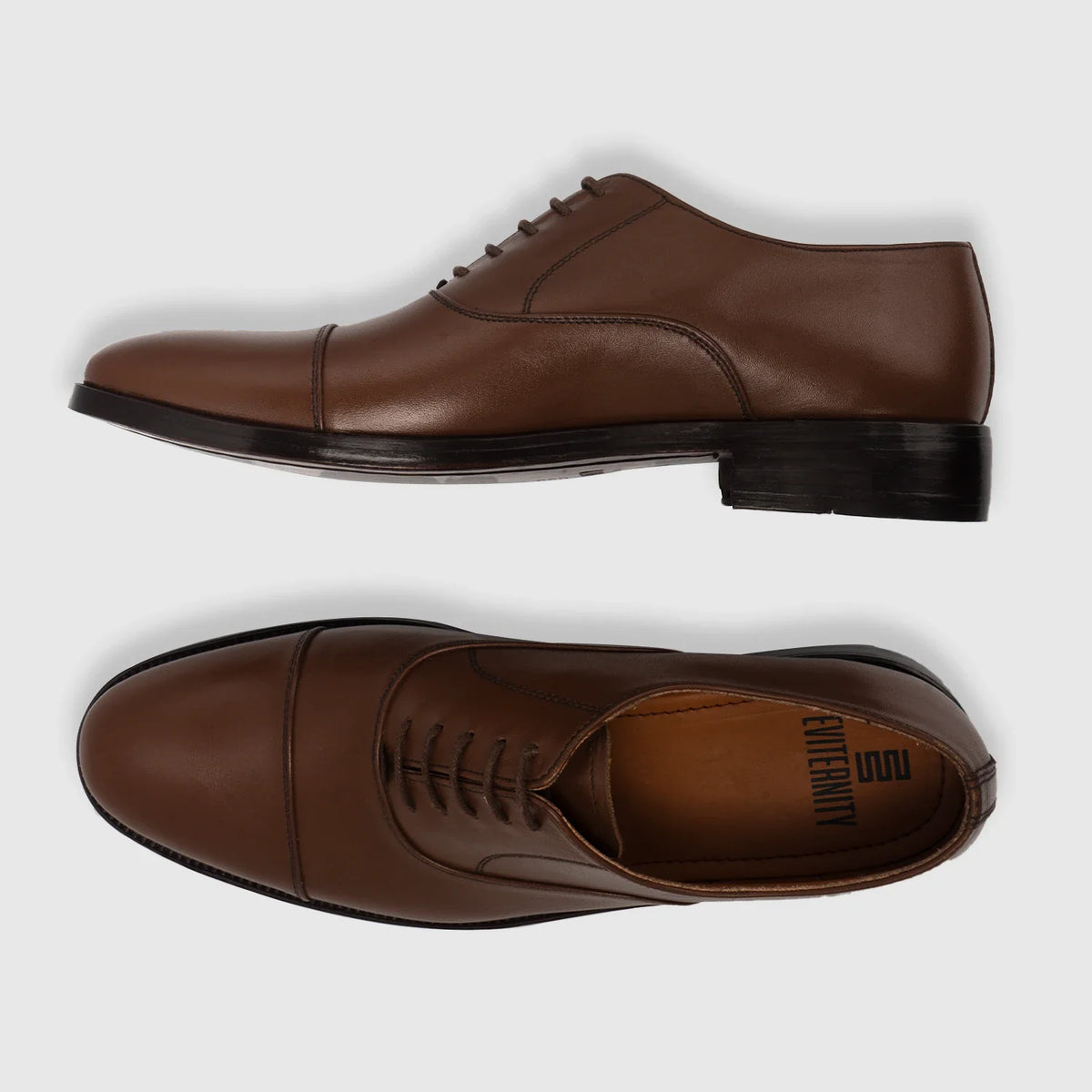 Professor Oxford Коричневий Шкіряне взуття для Чоловіків For Men - Посилений задник та точна подвійна строчка