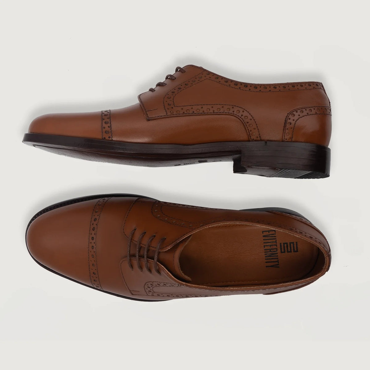 Dirk Brogues Derby Рудий Шкіряне взуття для Чоловіків For Men - Посилений задник та точна подвійна строчка