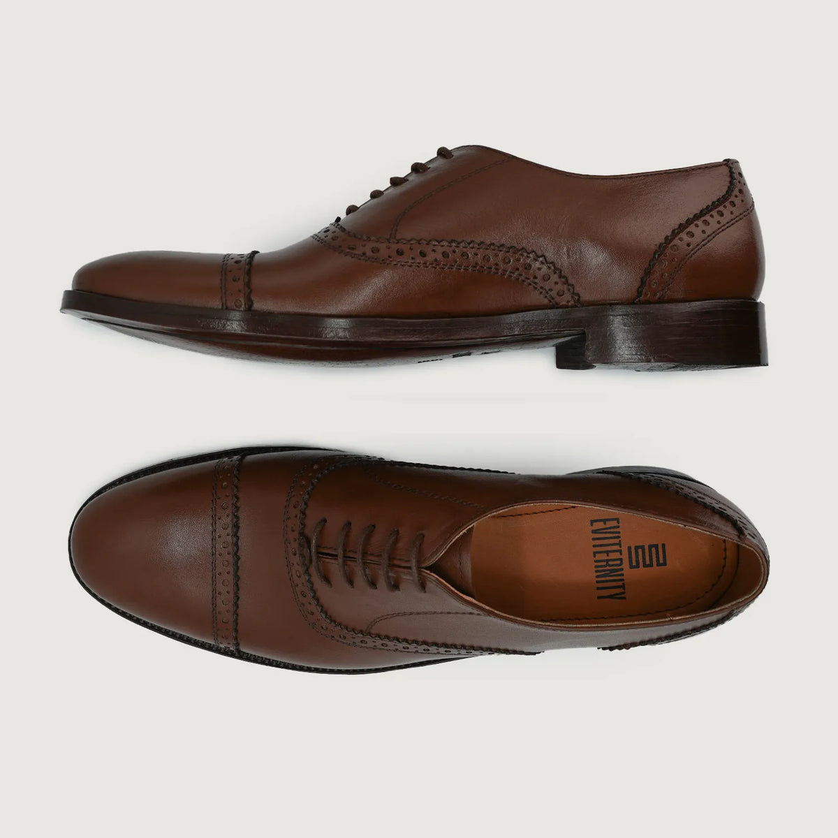 Greyson Brogues Oxford Коричневий Шкіряне взуття для Чоловіків For Men - Посилений задник та точна подвійна строчка