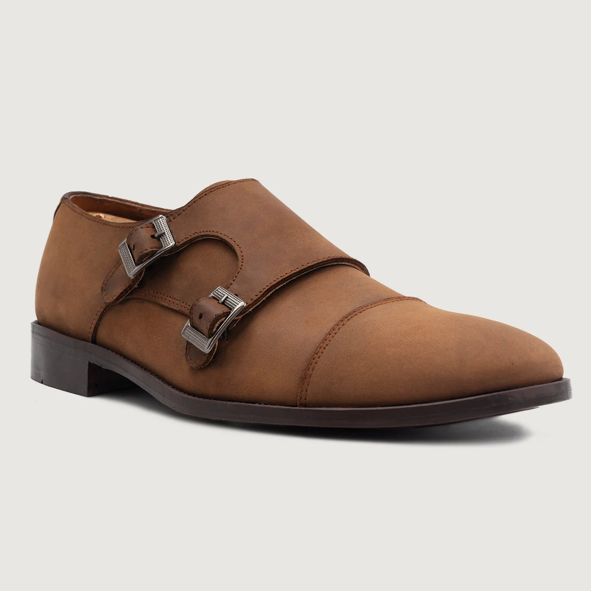 High-Traction Rubber Outsole & Lug Tread Pattern on Boston Шкіряне взуття Oil Pull-up Коричневий Шкіряне взуття For Men