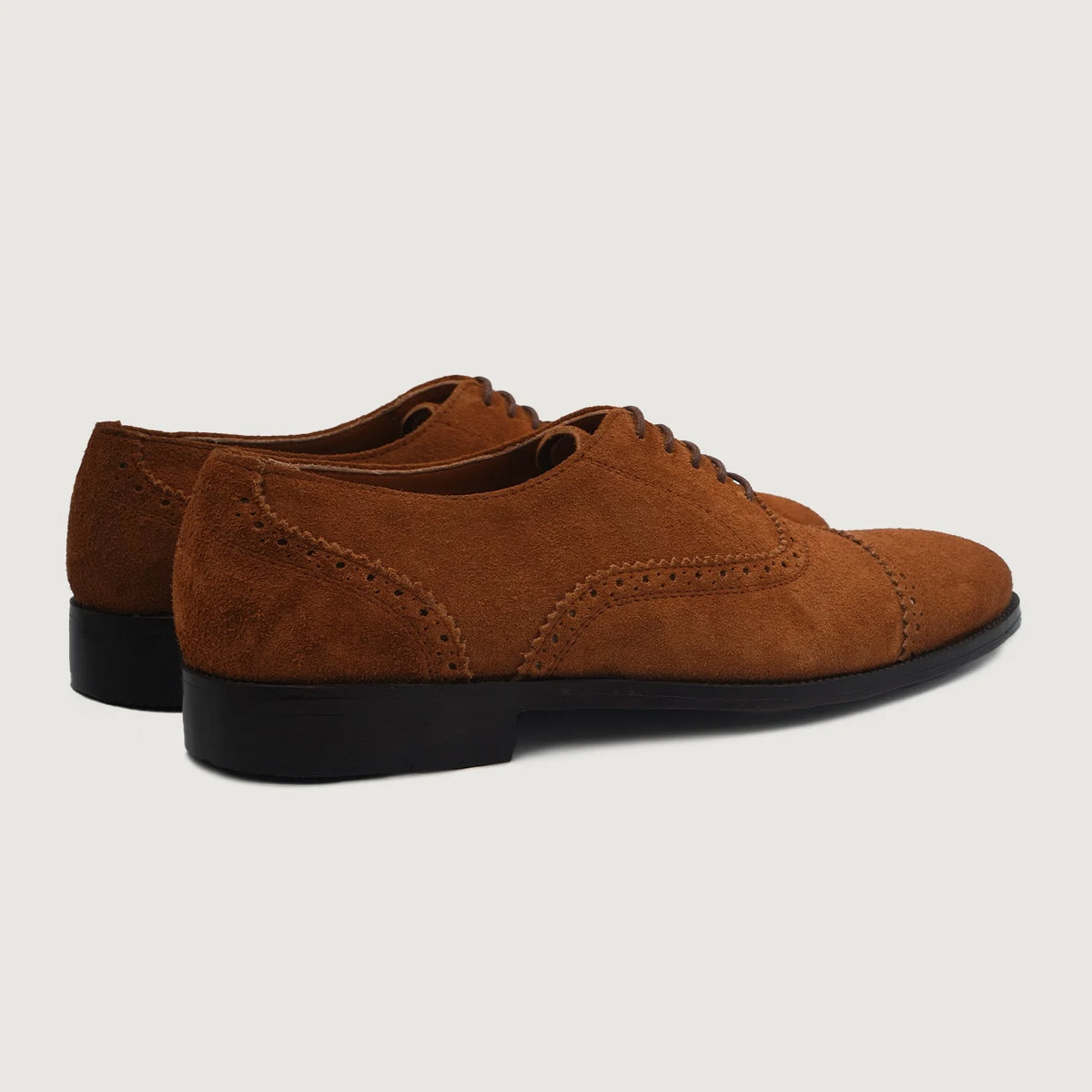 High-Traction Rubber Outsole & Lug Tread Pattern on Greyson Brogues Oxford Коричневий Suede Шкіряне взуття для Чоловіків For Men