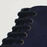 High-Traction Rubber Outsole & Lug Tread Pattern on Knight Derby Midnight Blue Suede Leather Boots For Men