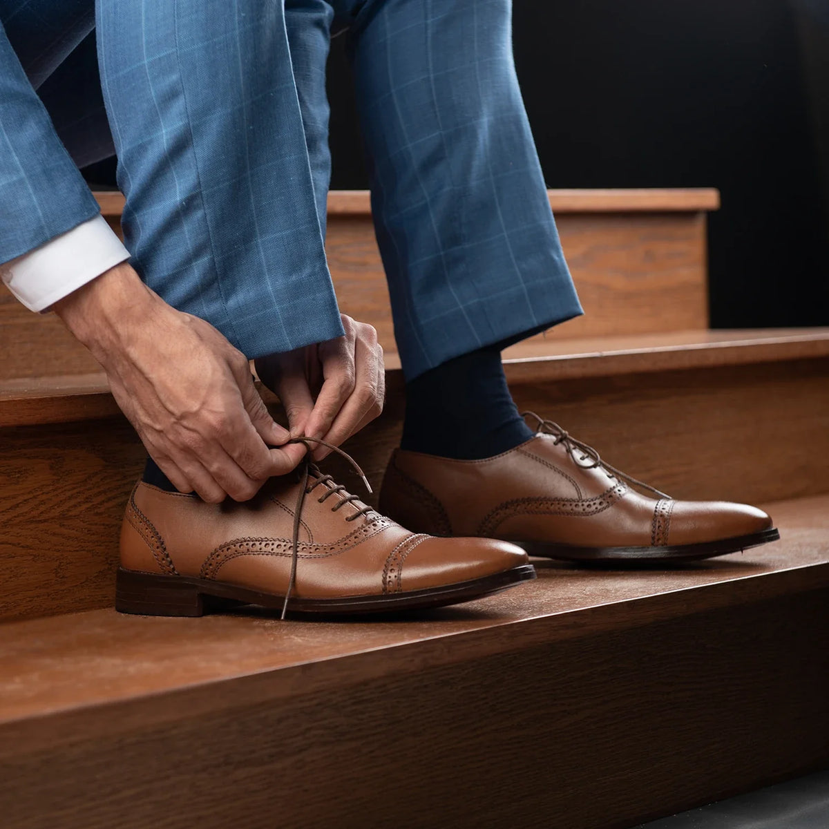 Orlaven Greyson Brogues Oxford Рудий Шкіряне взуття для Чоловіків footwear image 9