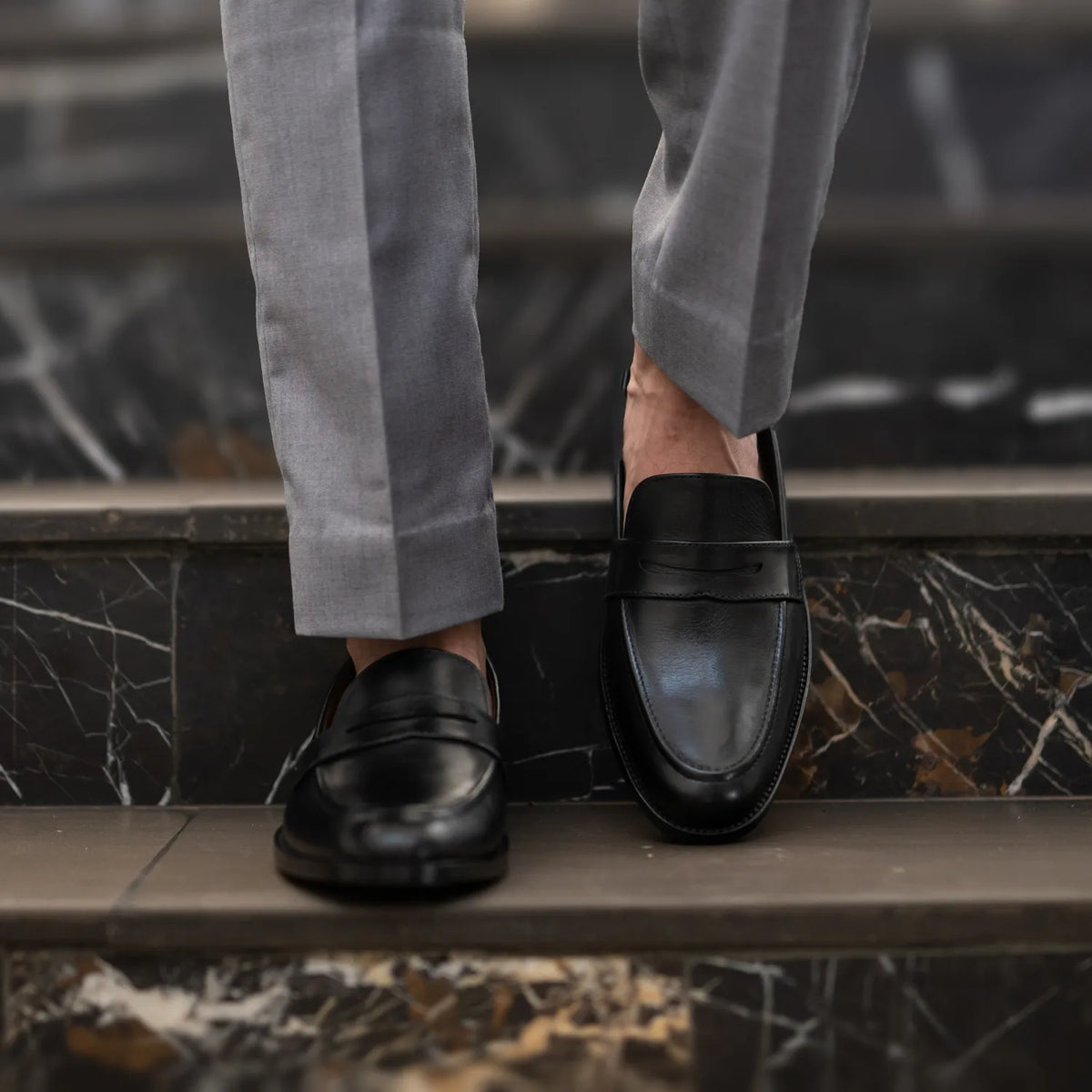 Orlaven Baxton Чорний Шкіряні лофери для Чоловіків footwear image 9