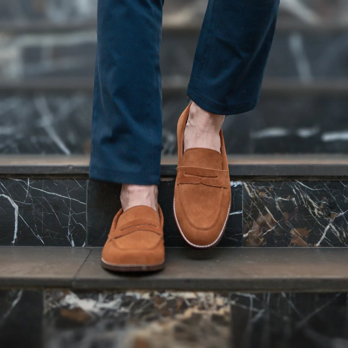 Orlaven Baxton Коричневий Suede Шкіряні лофери для Чоловіків footwear image 9