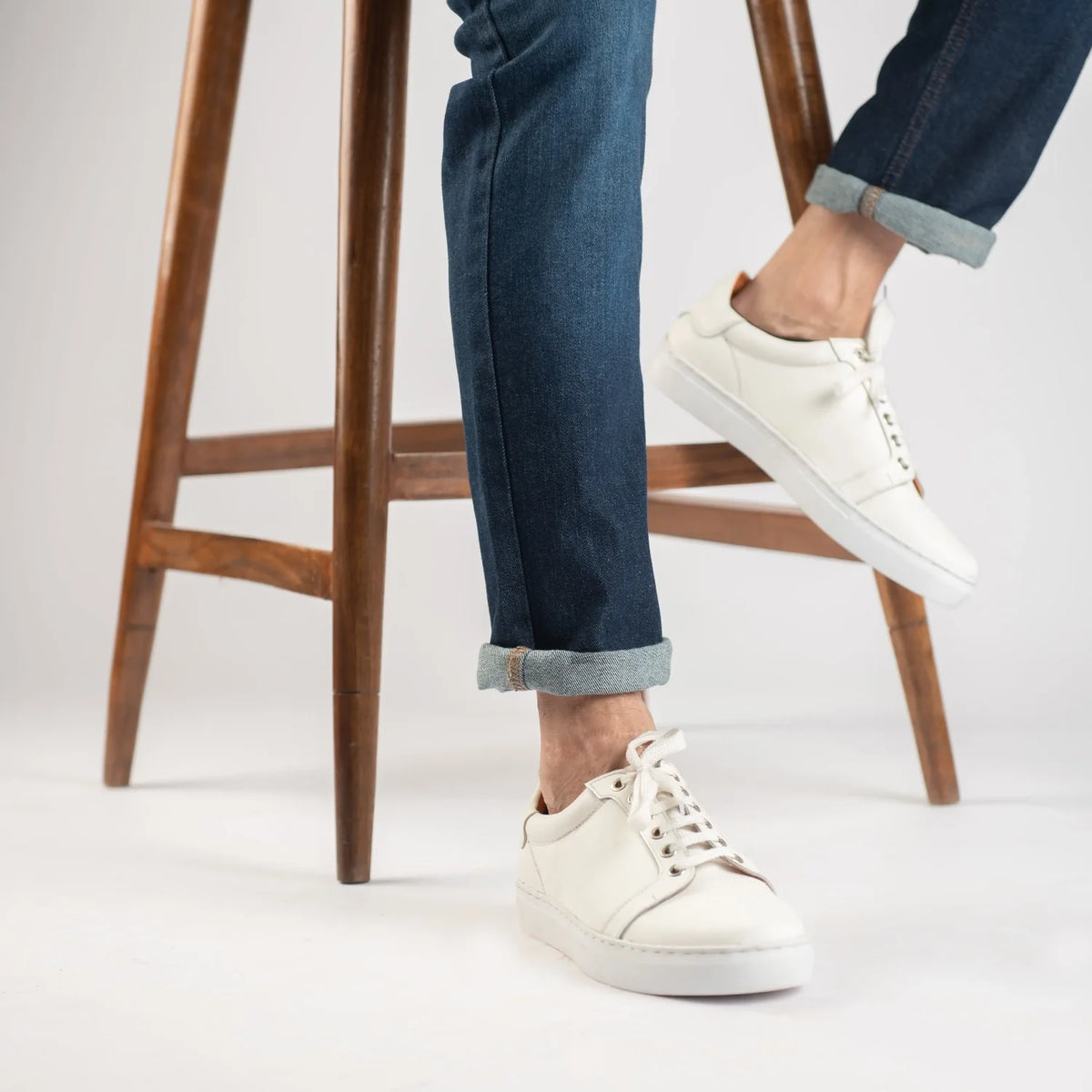 Orlaven Carter Runn White Шкіряні кеди для Чоловіків footwear image 9