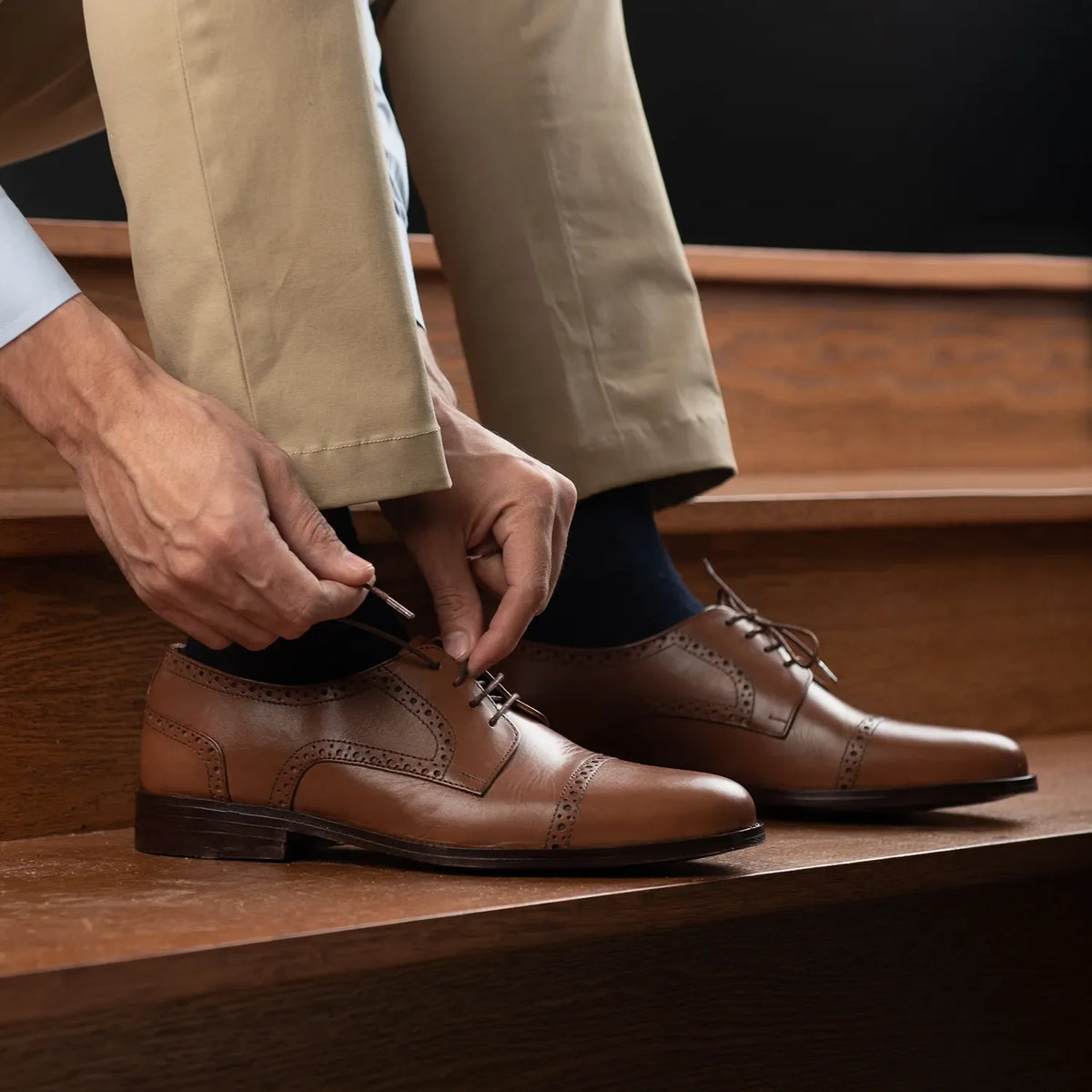 Orlaven Dirk Brogues Derby Рудий Шкіряне взуття для Чоловіків footwear image 9
