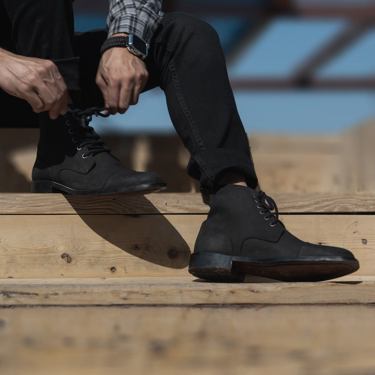 Orlaven Knight Derby Чорний Nubuck Шкіряні черевики для Чоловіків footwear image 10
