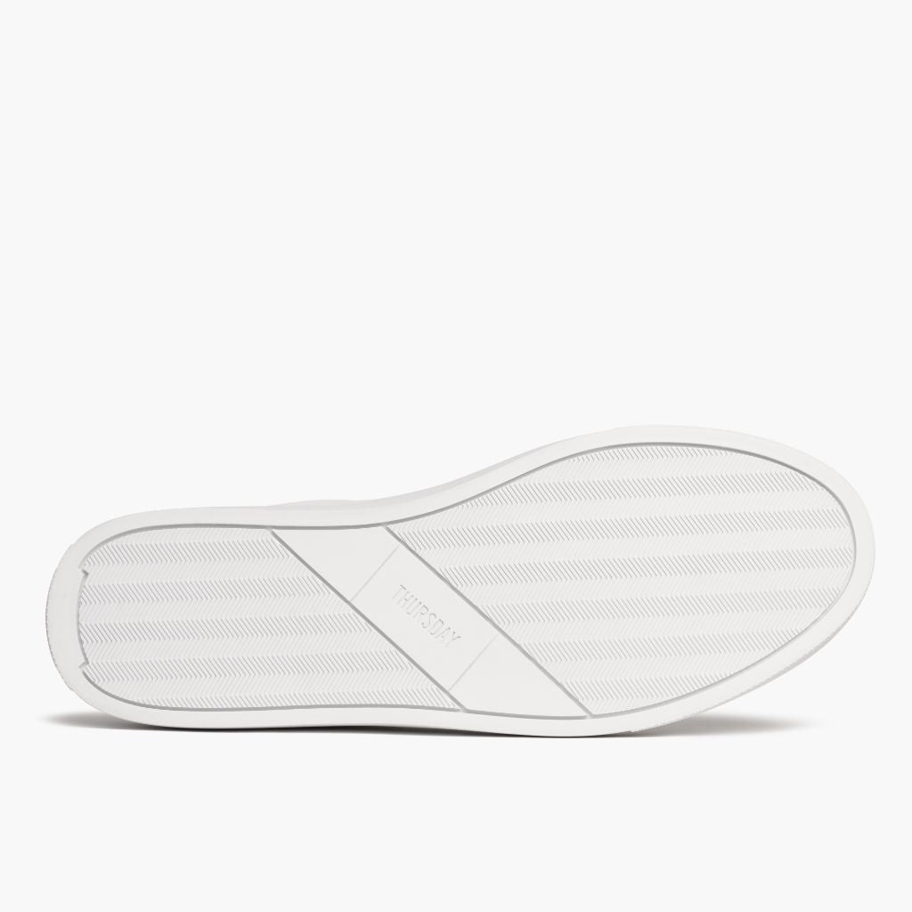 High-Traction Rubber Outsole & Lug Tread Pattern on Court White Шкіряні кеди для Чоловіків