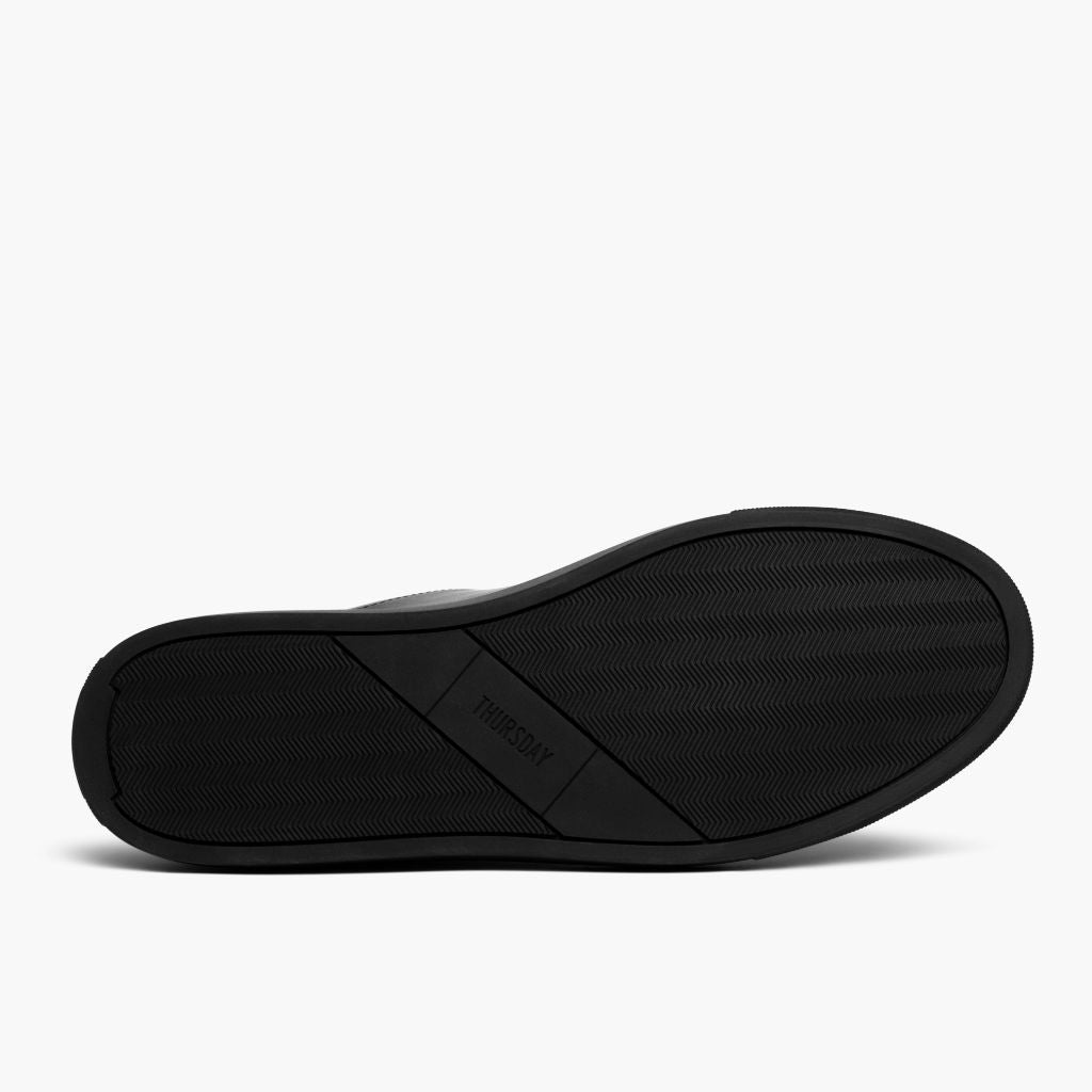 High-Traction Rubber Outsole & Lug Tread Pattern on Encore Jet Чорний Шкіряні кеди для Чоловіків