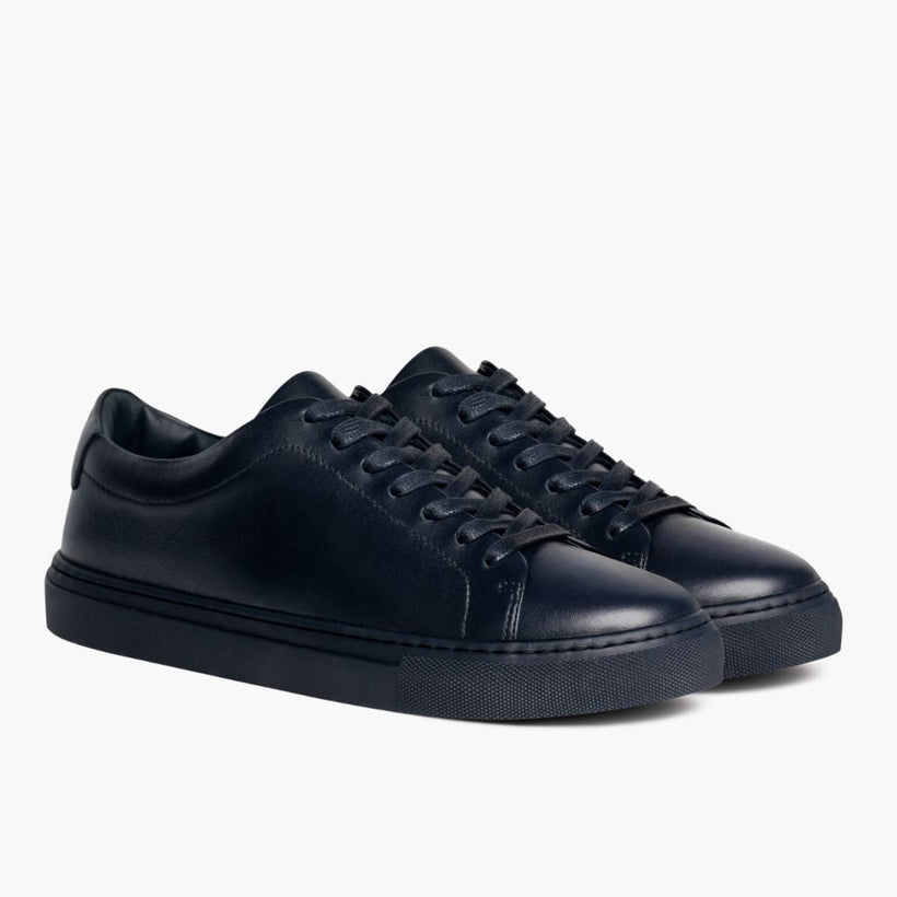 Encore Navy Leather Sneakers жіноча