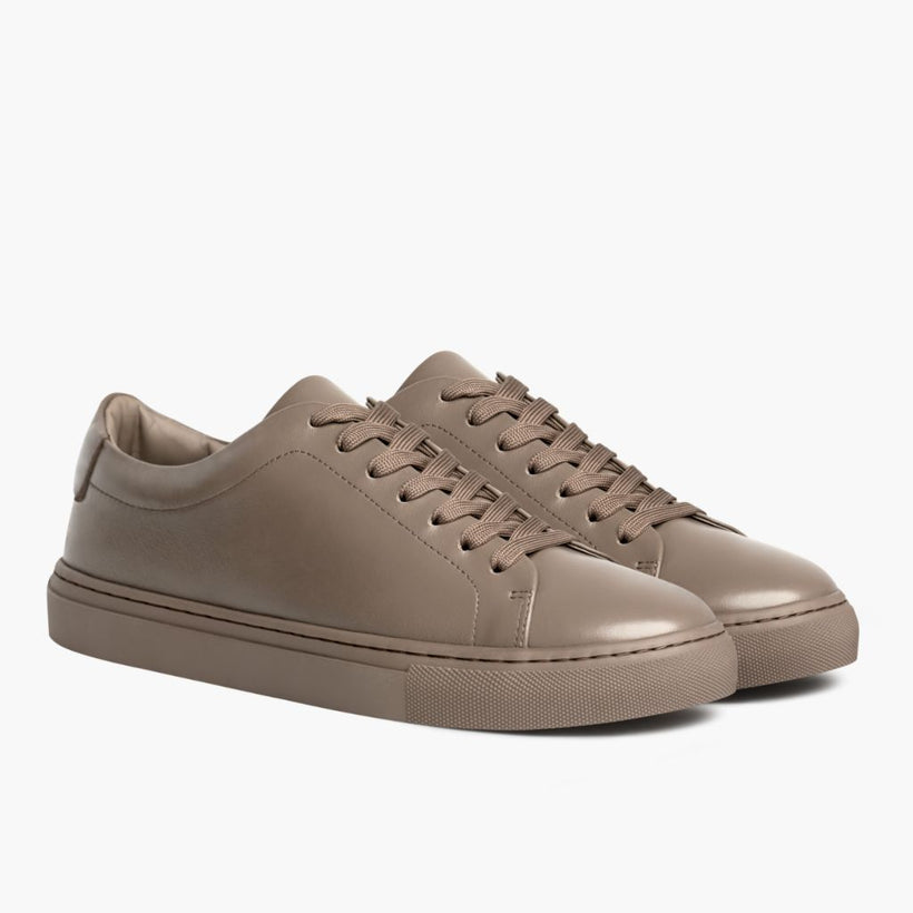 Encore Taupe Leather Sneakers чоловіча