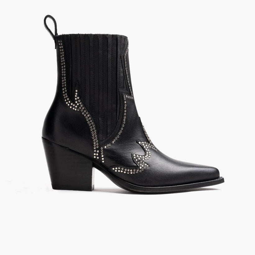 Icon Чорна Leather Boots жіноча