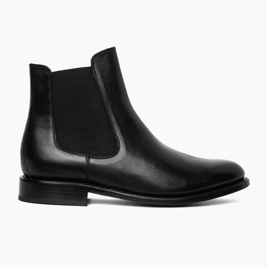 Black Full-Grain leather Boots - Рантова конструкція Goodyear Welt та носок взуття