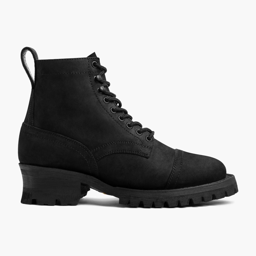 Black Full-Grain leather Boots - Рантова конструкція Goodyear Welt та носок взуття
