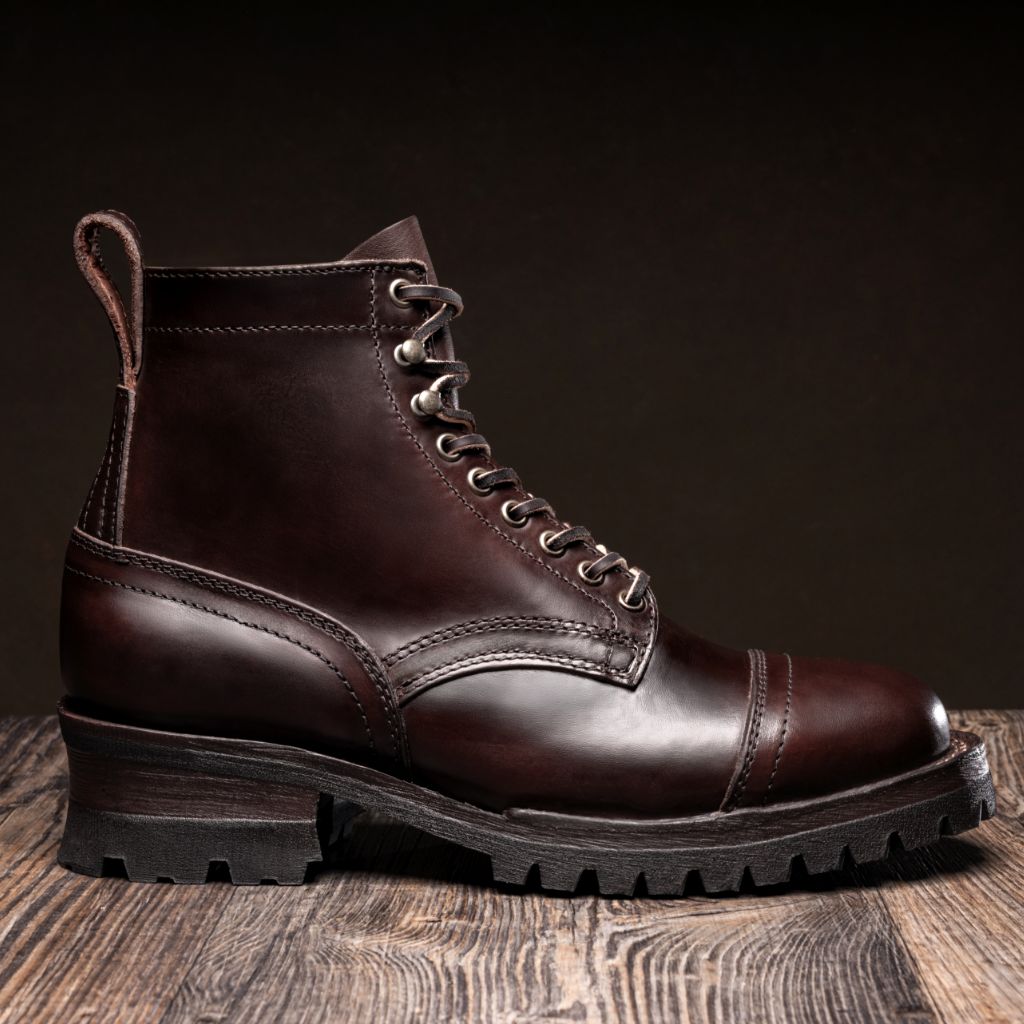 Brown Full-Grain leather Boots - Рантова конструкція Goodyear Welt та носок взуття
