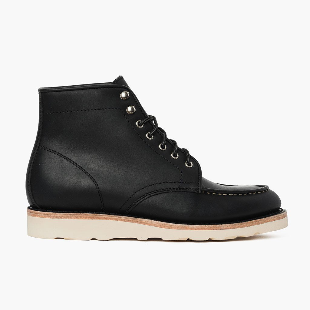 Black Full-Grain leather Boots - Рантова конструкція Goodyear Welt та носок взуття