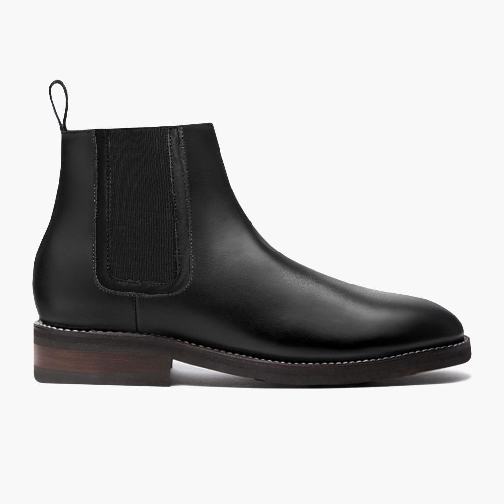 Black Full-Grain leather Boots - Рантова конструкція Goodyear Welt та носок взуття