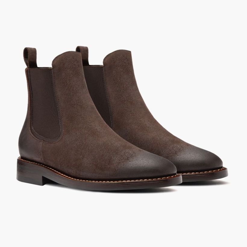 Duke Chocolate Suede Leather Boots чоловіча