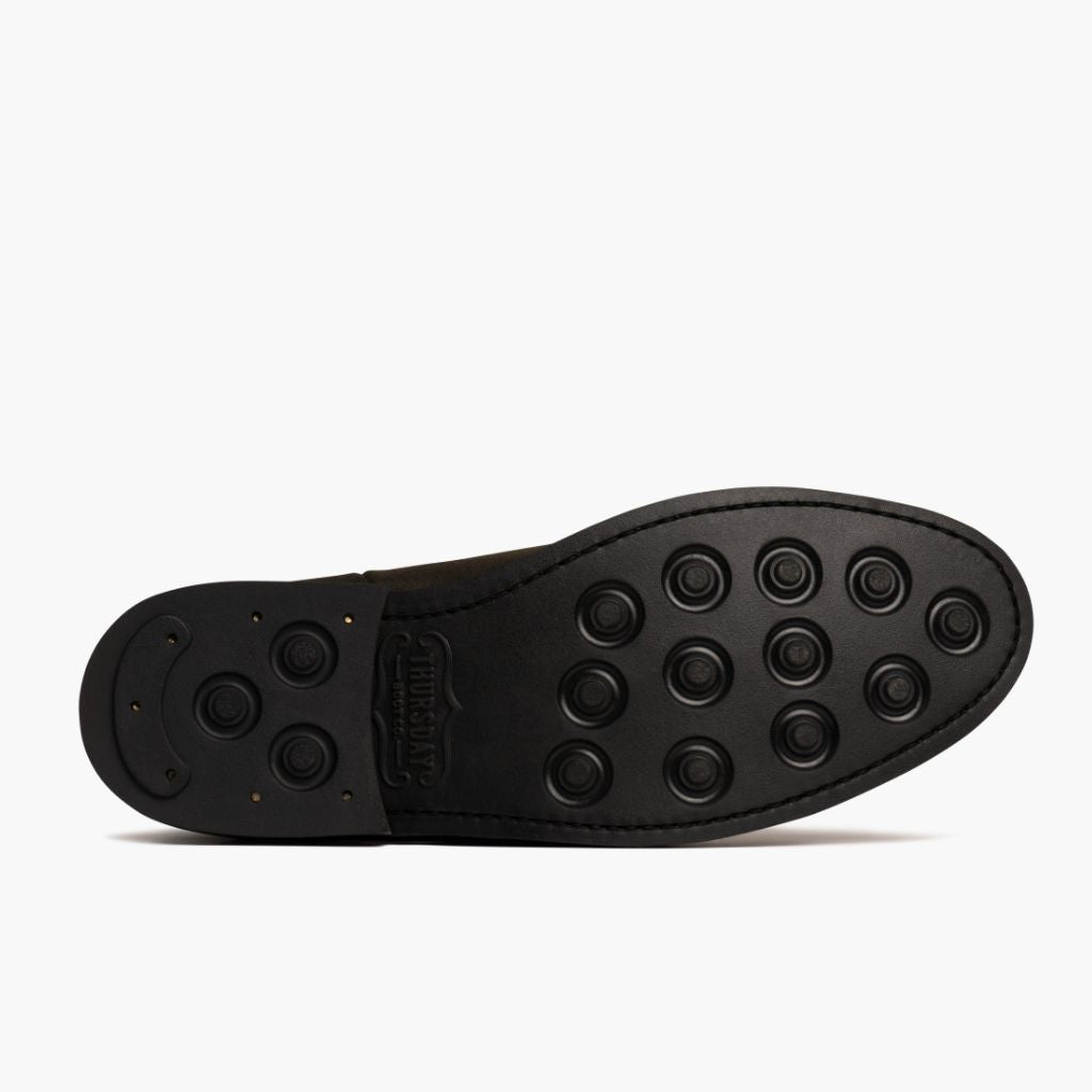 High-Traction Rubber Outsole & Lug Tread Pattern on Duke Dark Olive Suede Шкіряні черевики для Чоловіків