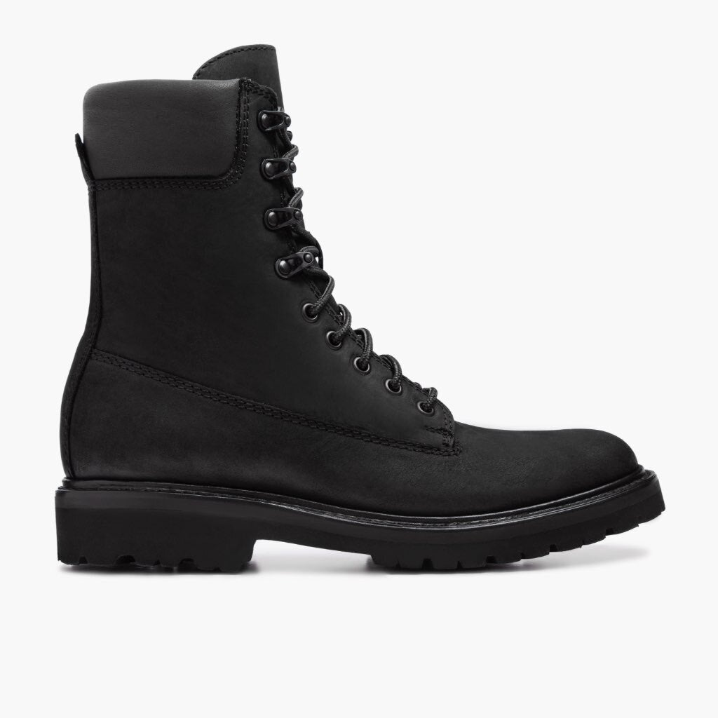 Black Full-Grain leather Boots - Рантова конструкція Goodyear Welt та носок взуття