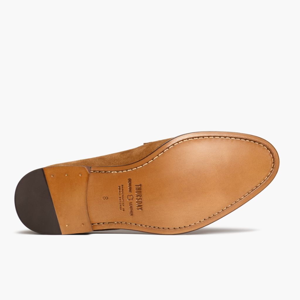 High-Traction Rubber Outsole & Lug Tread Pattern on Lincoln Cider Шкіряні лофери для Чоловіків