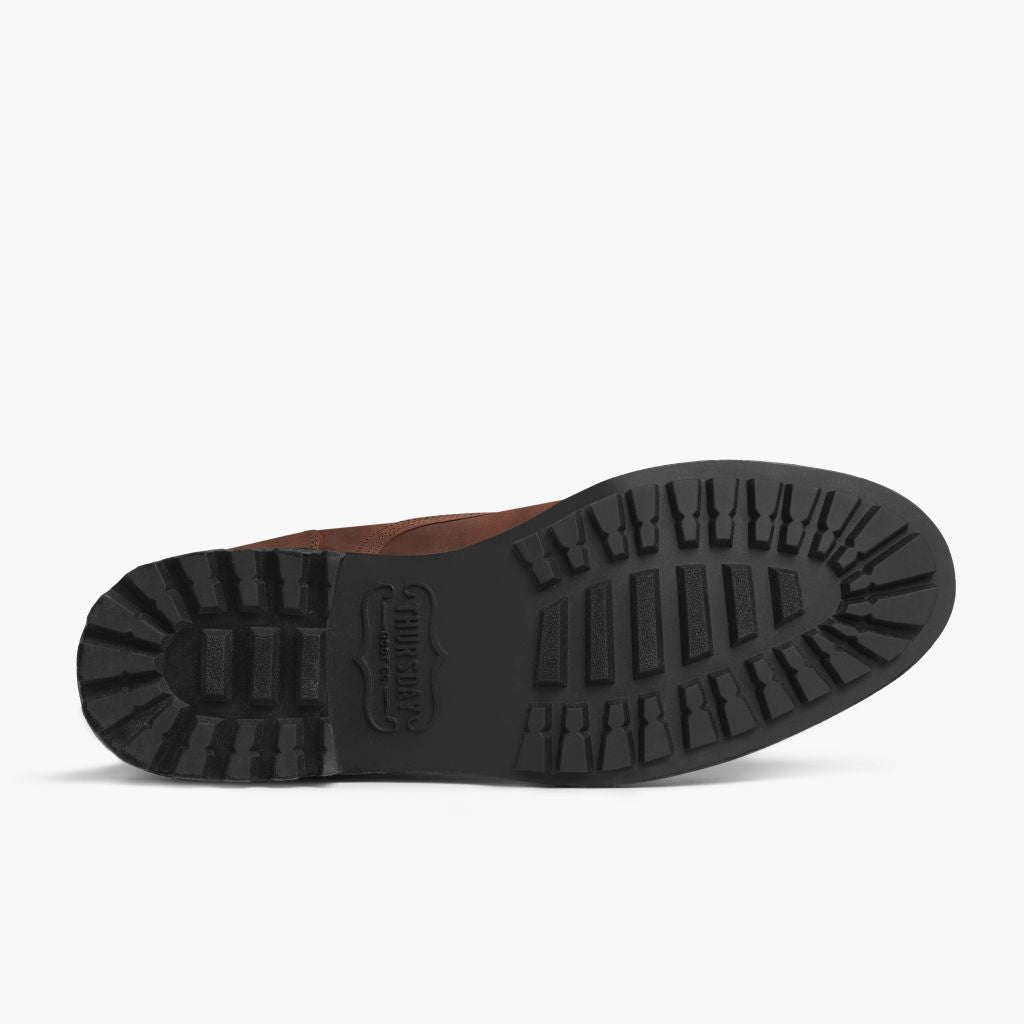 High-Traction Rubber Outsole & Lug Tread Pattern on Logger Arizona Adobe Шкіряні черевики для Чоловіків