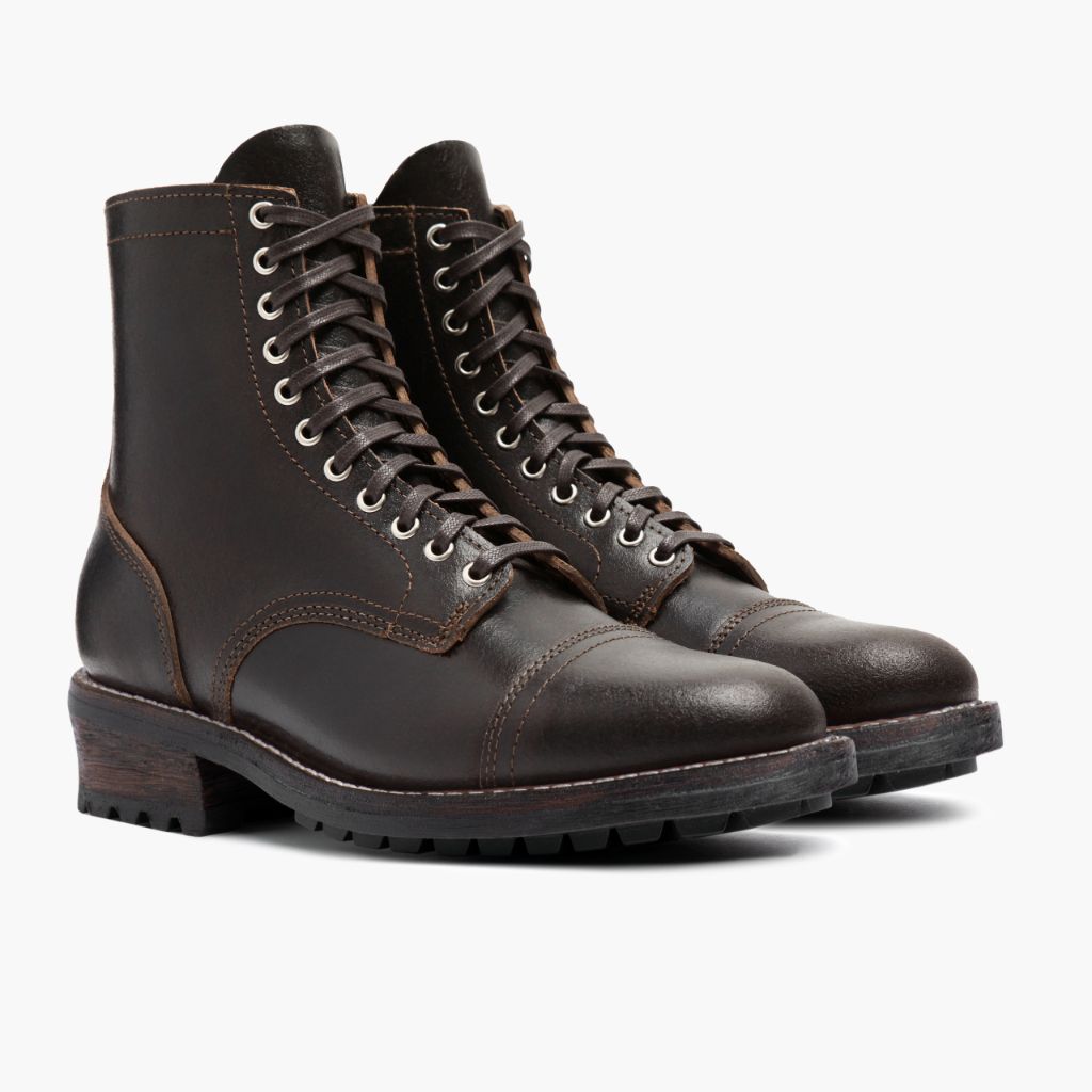 Logger Waxed Cacao Шкіряні черевики для Чоловіків in Classic Full-Grain Leather - Вигляд збоку | Купити в офіційному онлайн-магазині