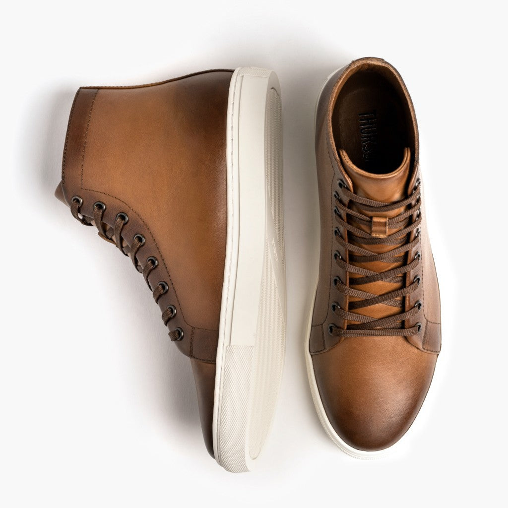 Premier High Top Toffee Шкіряні кеди для Чоловіків For Men - Посилений задник та точна подвійна строчка