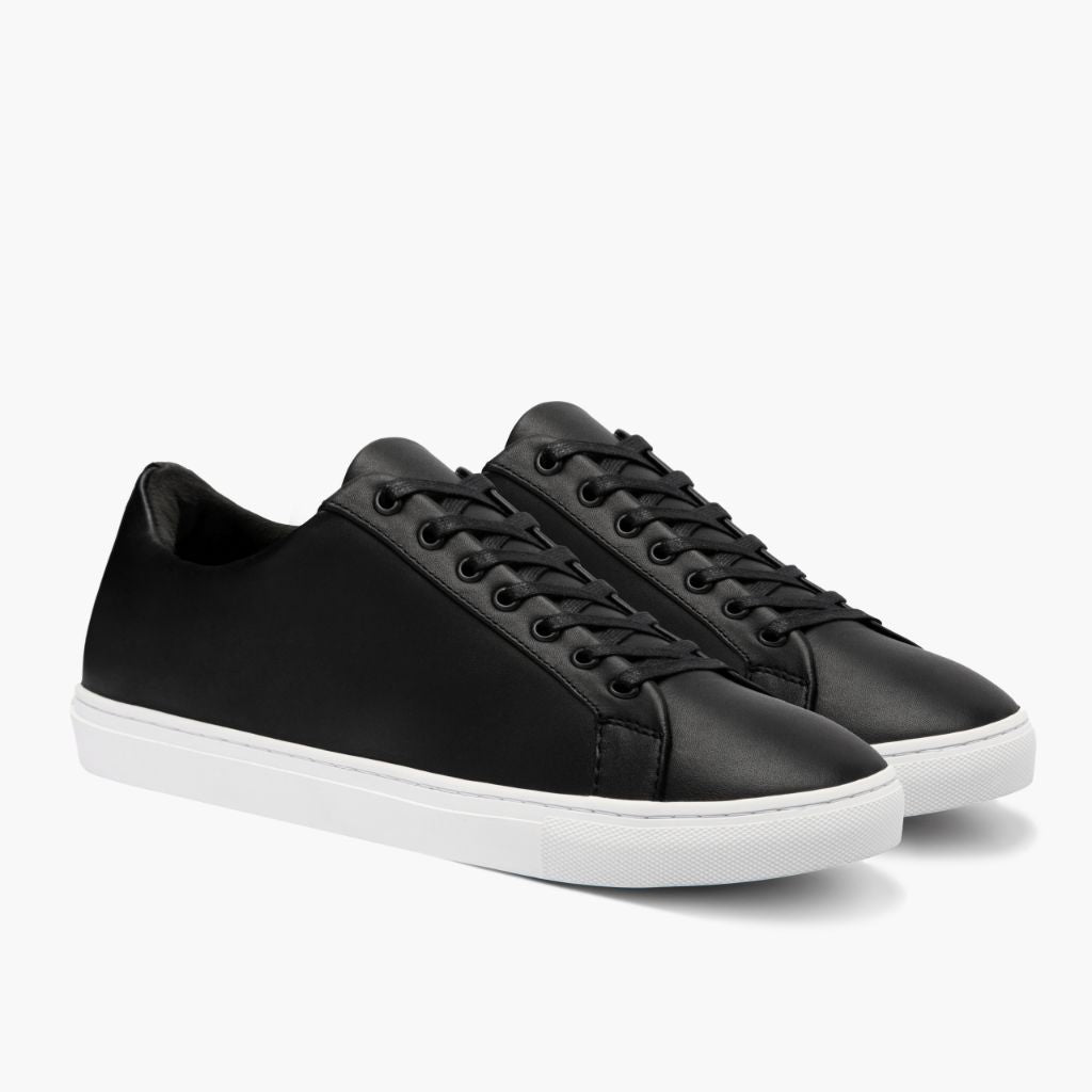 Premier Low Top Чорний Шкіряні кеди для Чоловіків For Men у натуральній чорній воловій шкірі - Вигляд збоку | Купити в офіційному онлайн-магазині