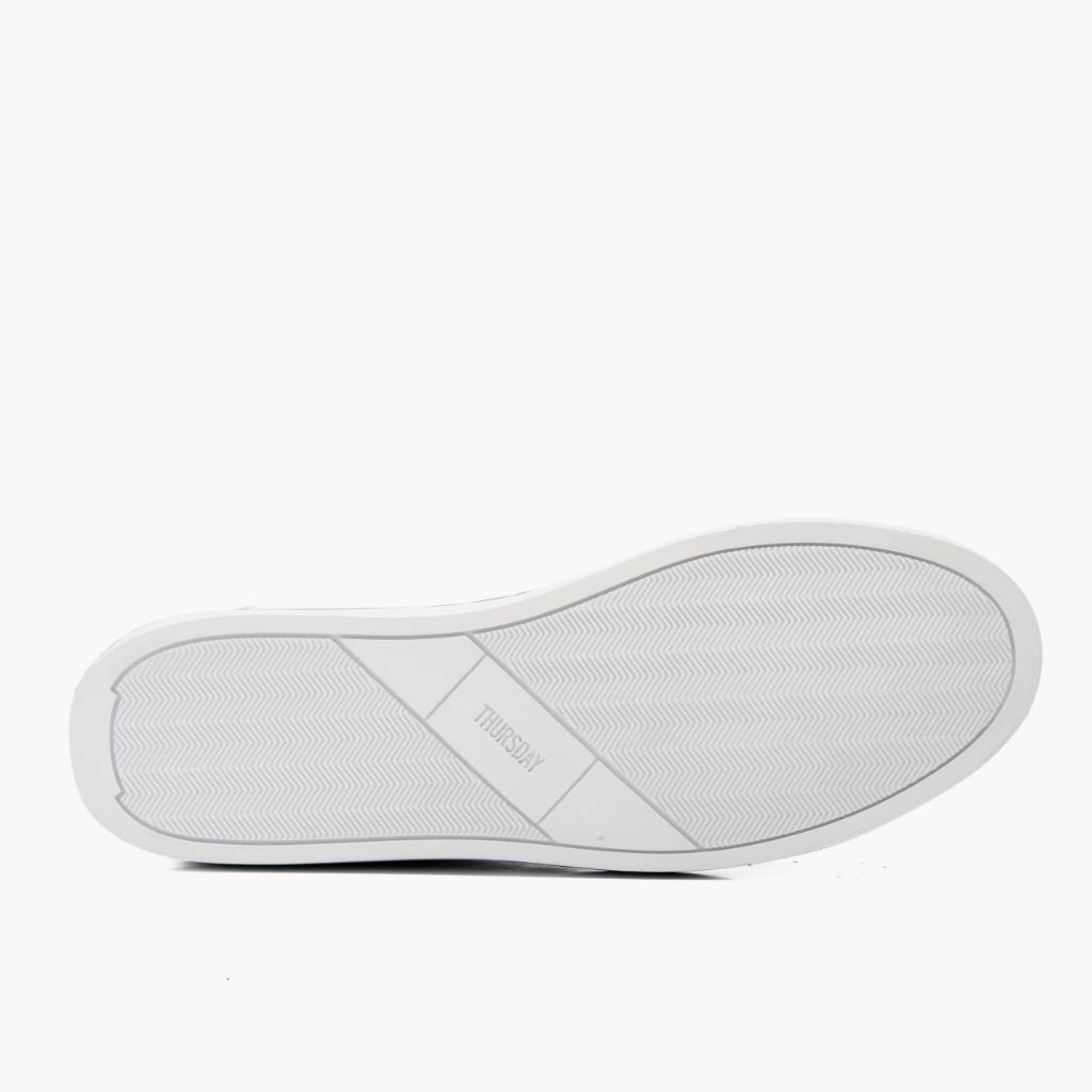 High-Traction Rubber Outsole & Lug Tread Pattern on Premier Low Top Чорний Шкіряні кеди для Чоловіків For Men