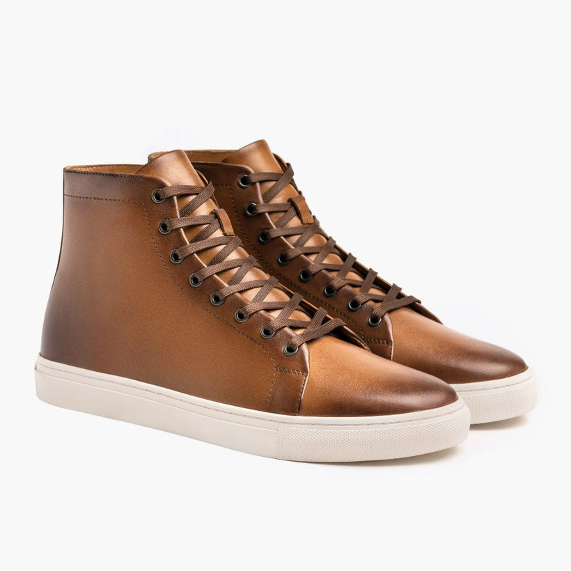 Premier High Top Toffee Leather Sneakers чоловіча
