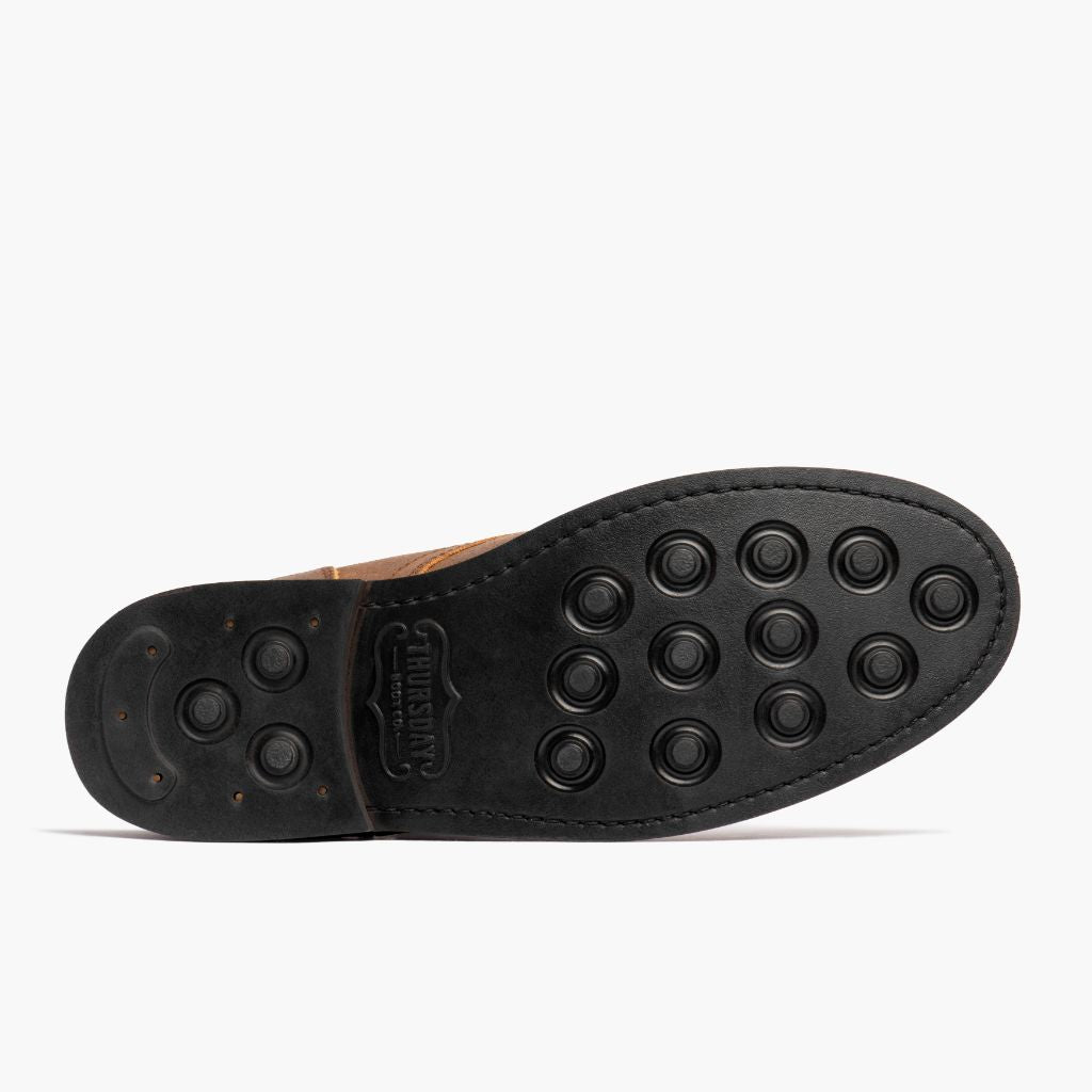 High-Traction Rubber Outsole & Lug Tread Pattern on President Safari Шкіряні черевики для Чоловіків For Men