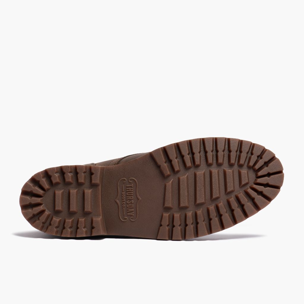 High-Traction Rubber Outsole & Lug Tread Pattern on President StormKing® Desert Коричневий Шкіряні черевики для Чоловіків For Men