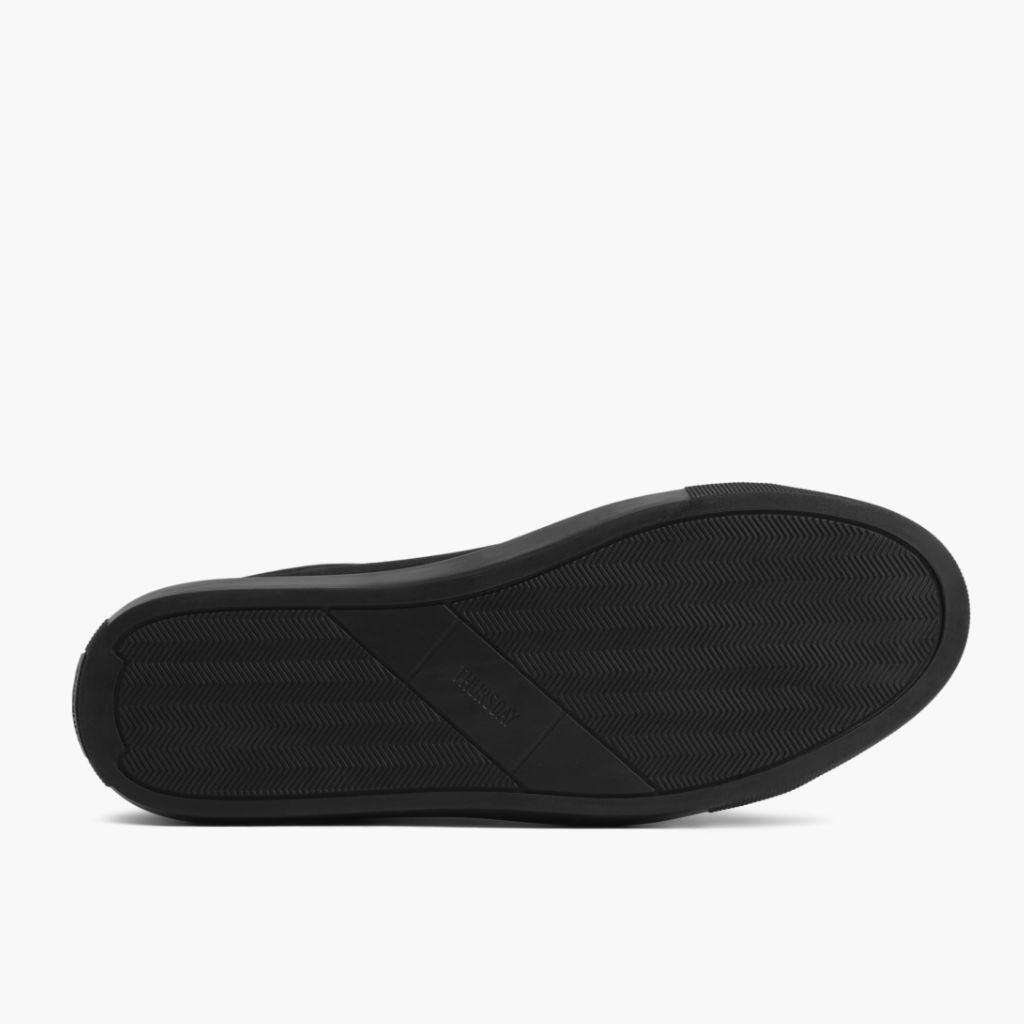 High-Traction Rubber Outsole & Lug Tread Pattern on Premier Low Top Чорний Matte Шкіряні кеди для Чоловіків For Men