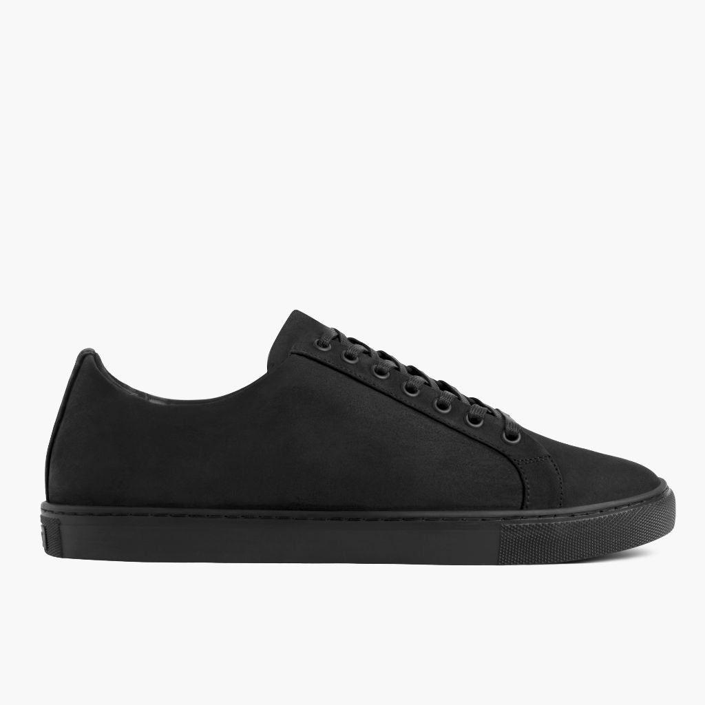 Black Full-Grain leather Sneakers - Рантова конструкція Goodyear Welt та носок взуття