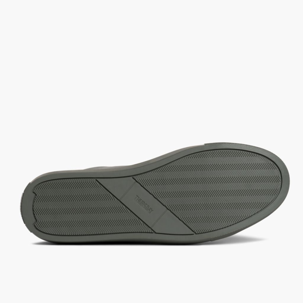 High-Traction Rubber Outsole & Lug Tread Pattern on Premier Low Top Grey Шкіряні кеди для Чоловіків For Men