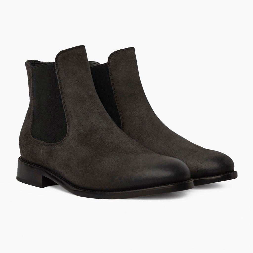 Cavalier Shadow Grey Шкіряні черевики для Чоловіків in Grey Full-Grain Leather - Вигляд збоку | Купити в офіційному онлайн-магазині