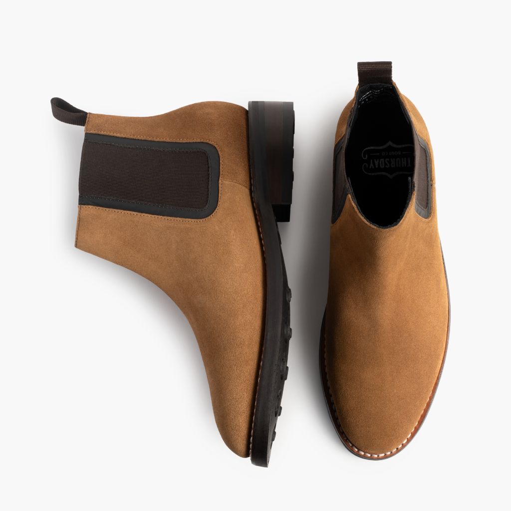 Duke Honey Suede Шкіряні черевики для Чоловіків - Посилений задник та точна подвійна строчка