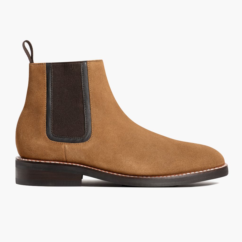 Classic Goatskin Suede Leather Boots - Рантова конструкція Goodyear Welt та носок взуття