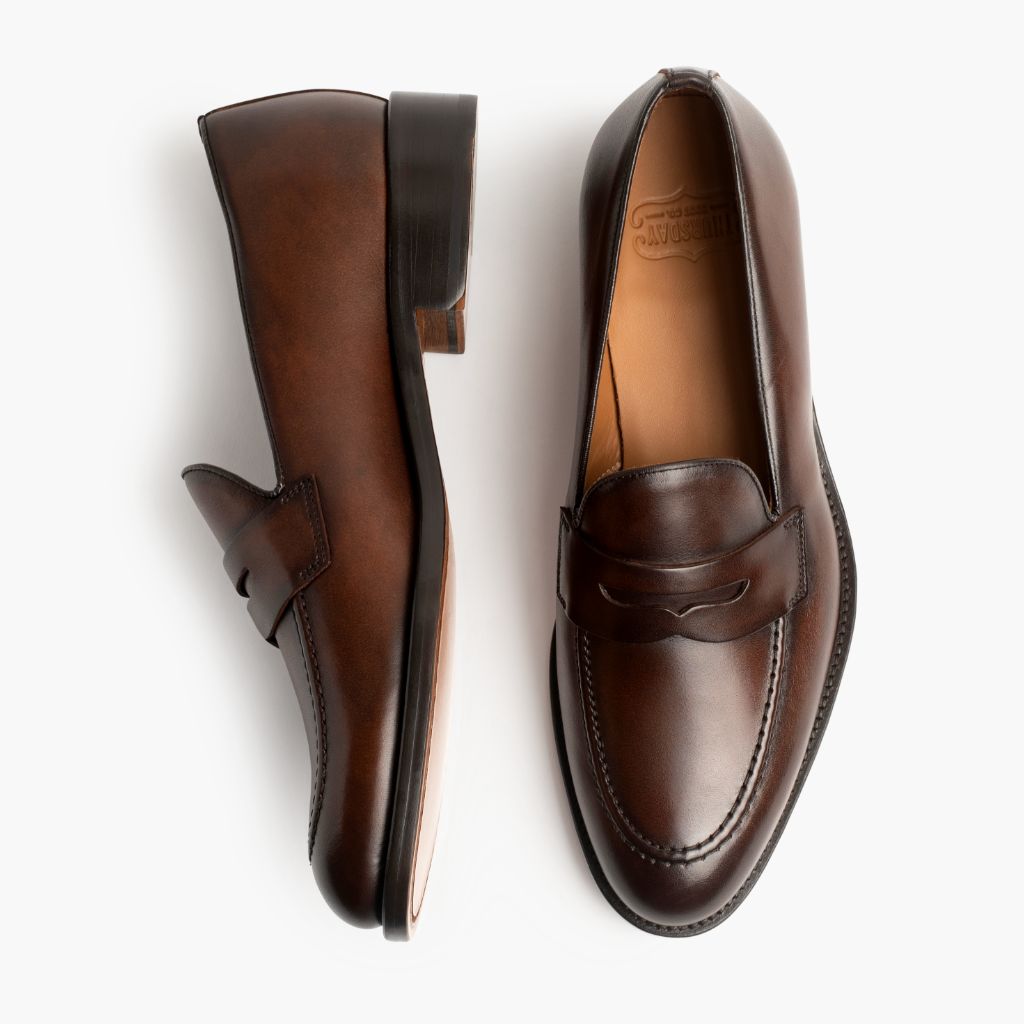 Lincoln Rich Mahogany Шкіряні кеди для Чоловіків - Посилений задник та точна подвійна строчка