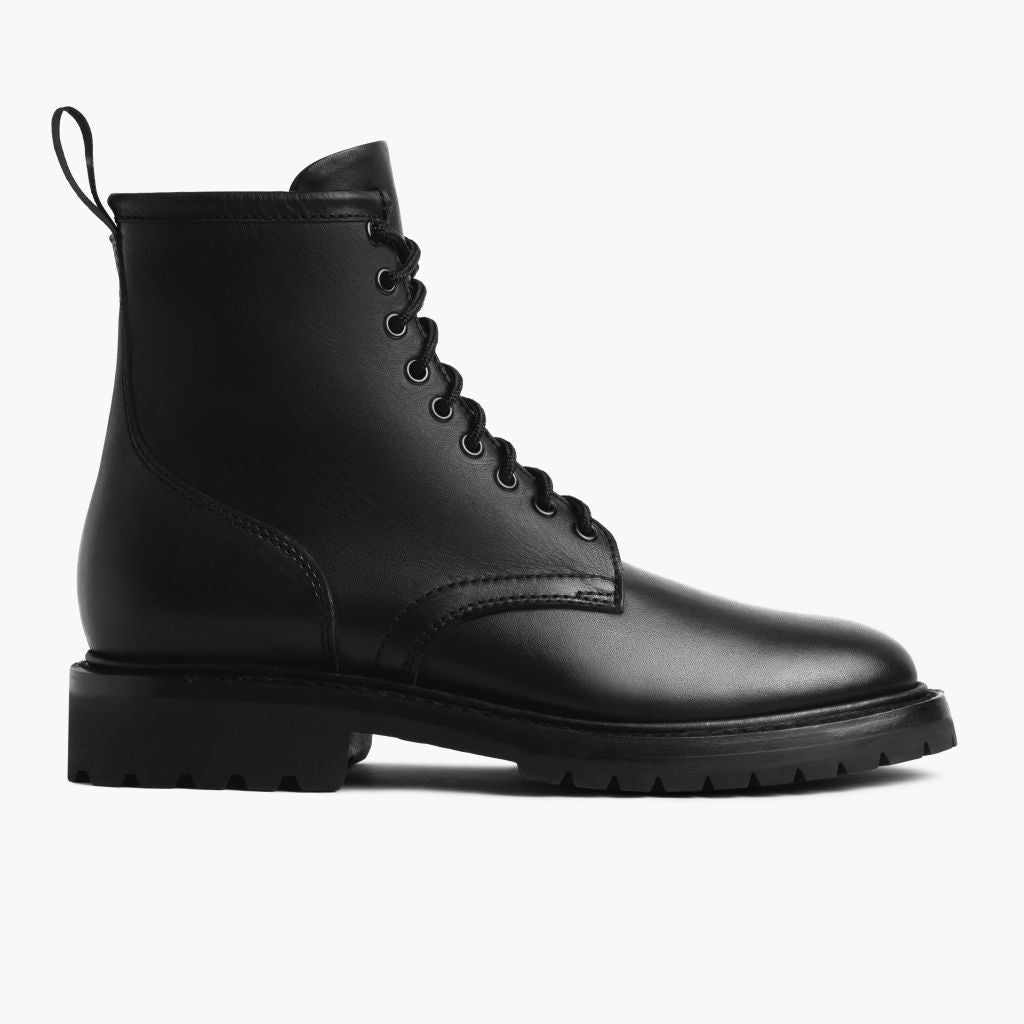 Black Full-Grain leather Boots - Рантова конструкція Goodyear Welt та носок взуття