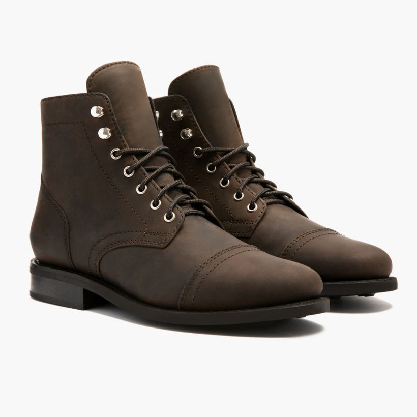 Captain Tobacco Leather Boots жіноча