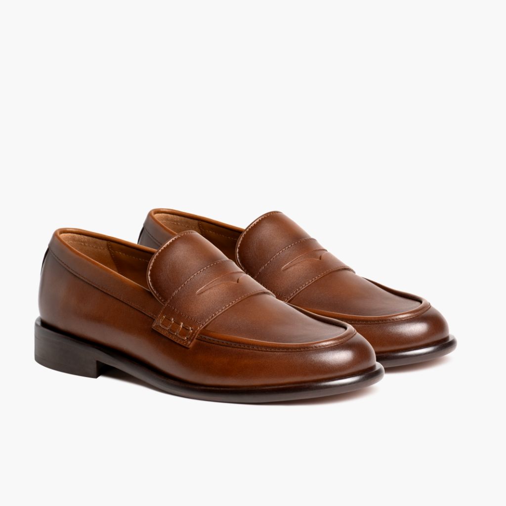 Dress Penny Pecan Шкіряні черевики для Жінок in Classic Full-Grain Leather - Вигляд збоку | Купити в офіційному онлайн-магазині